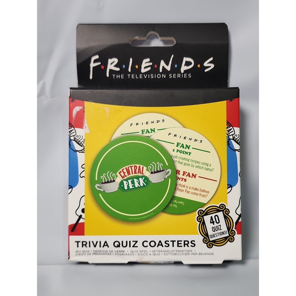 Friends TV Show Trivia Game Coasters Party Night Questions On 20 Central‎ Perk